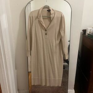 J. Crew Beige Merino Wool Dress